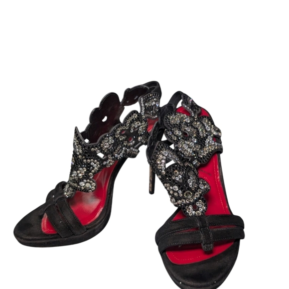 Cesare Paciotti Stiletto Heels with Crystals - Picture 7 of 7
